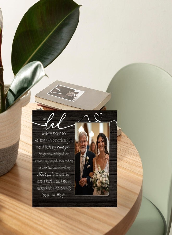 CAIFZ To My Dad on My Wedding Day Picture Frame, Gifts for Father of the Bride, Wedding Photo Frame Gift for Dad, Thank You Father Gift, 4x6 inch Photo - Image 4
